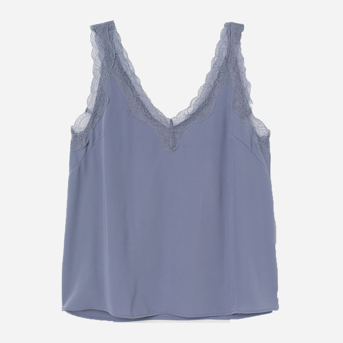 

Майка H&M 0773602-0  Серая с голубым, Майка H&M 0773602-0 40 Серая с голубым