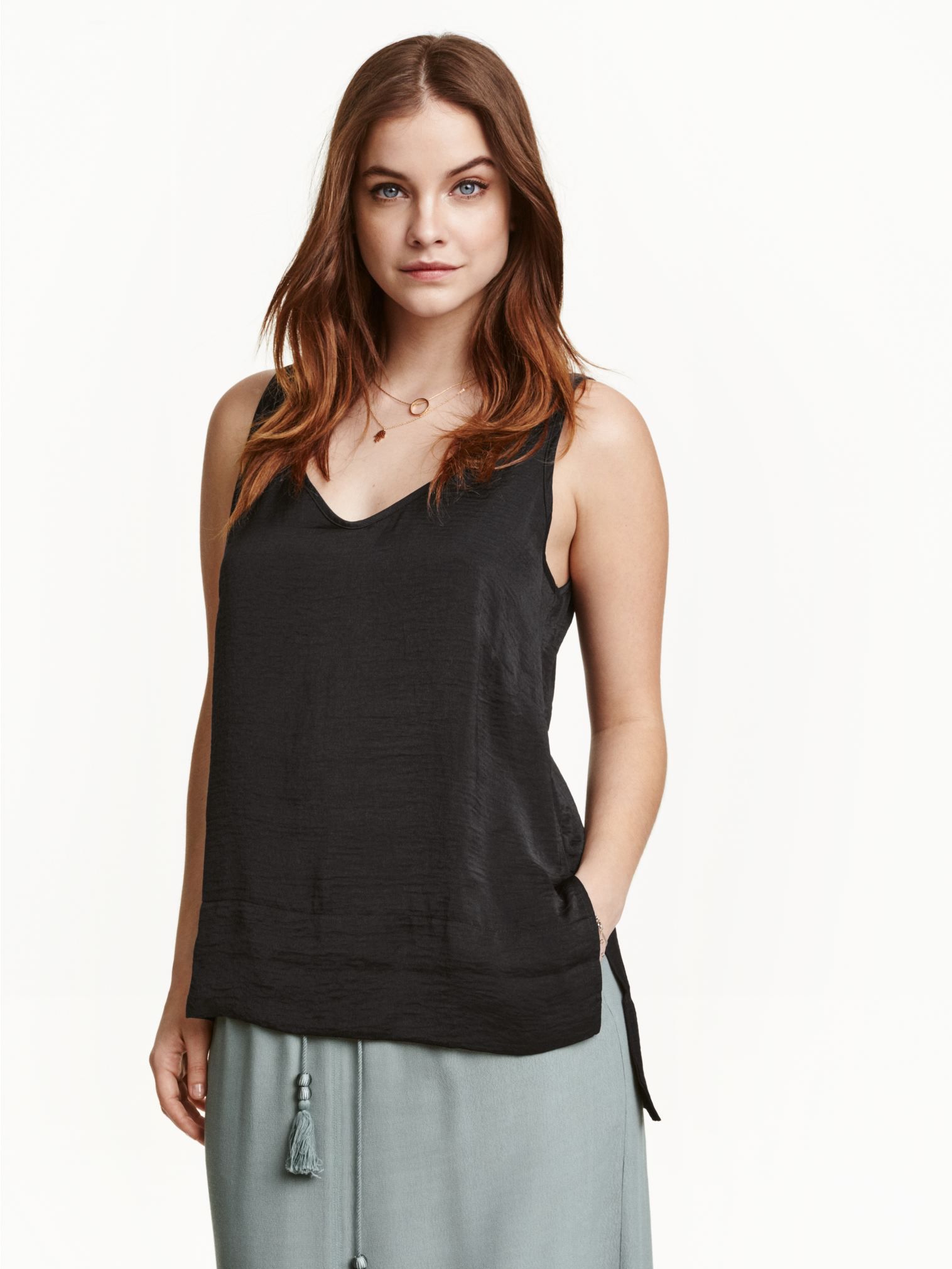 

Майка H&M 0402451-3  Черная, Майка H&M 0402451-3 32 Черная