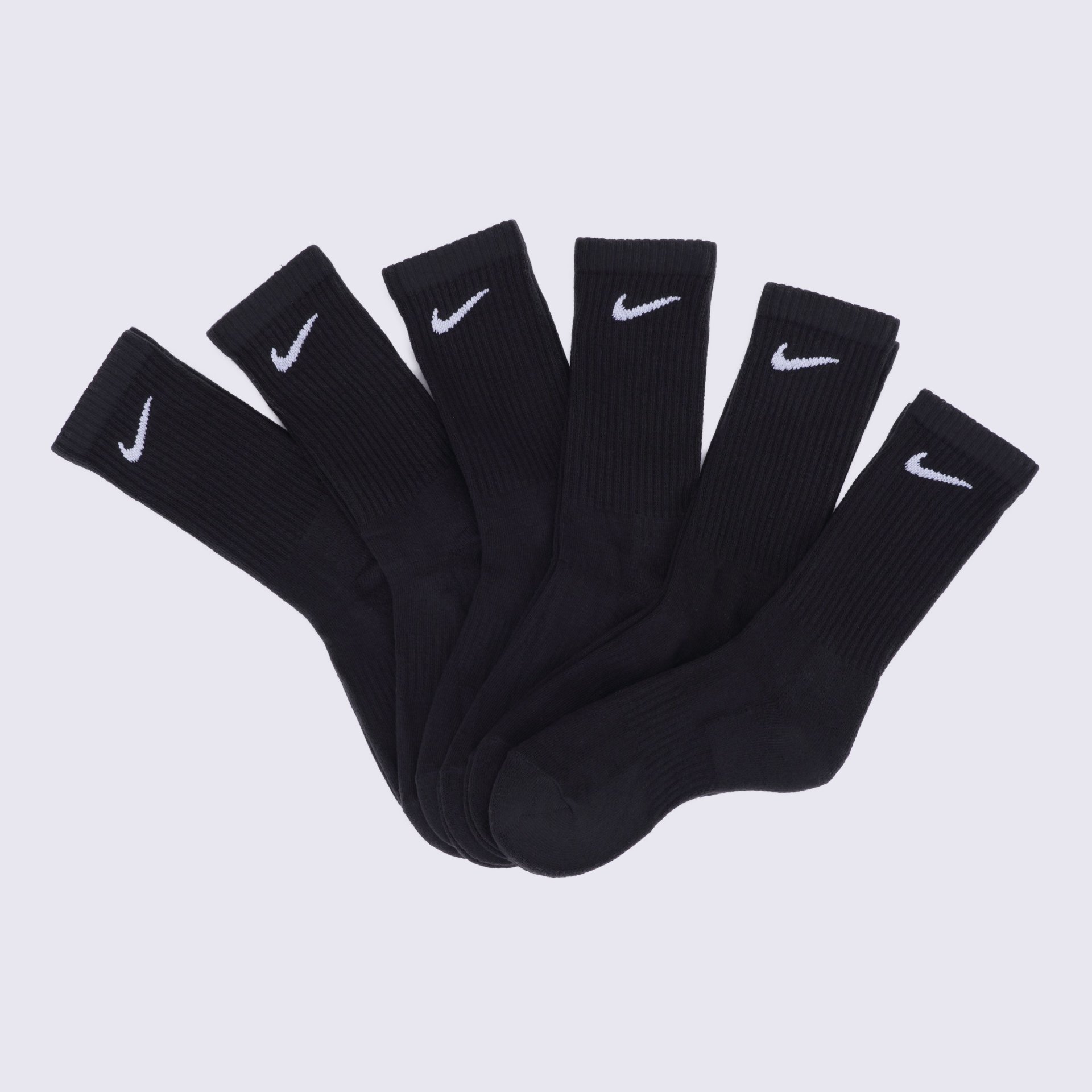 

Набор носков Nike Everyday Cush Crew 6Pr S (-) 6 пар Черный, Набор носков Nike Everyday Cush Crew 6Pr S (34-38) 6 пар Черный