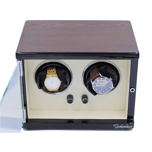 

Шкатулка Salvadore для подзавода 2 часов SL/3202-BRW 2x2