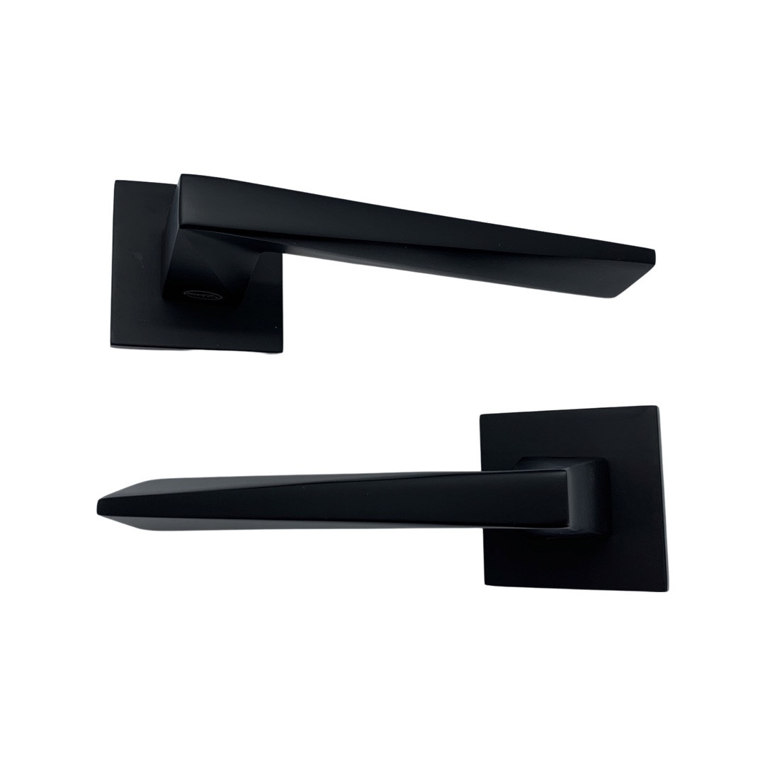 

Дверные ручки с замком для межкомнатных дверей Vortex ASL-44 Black WC