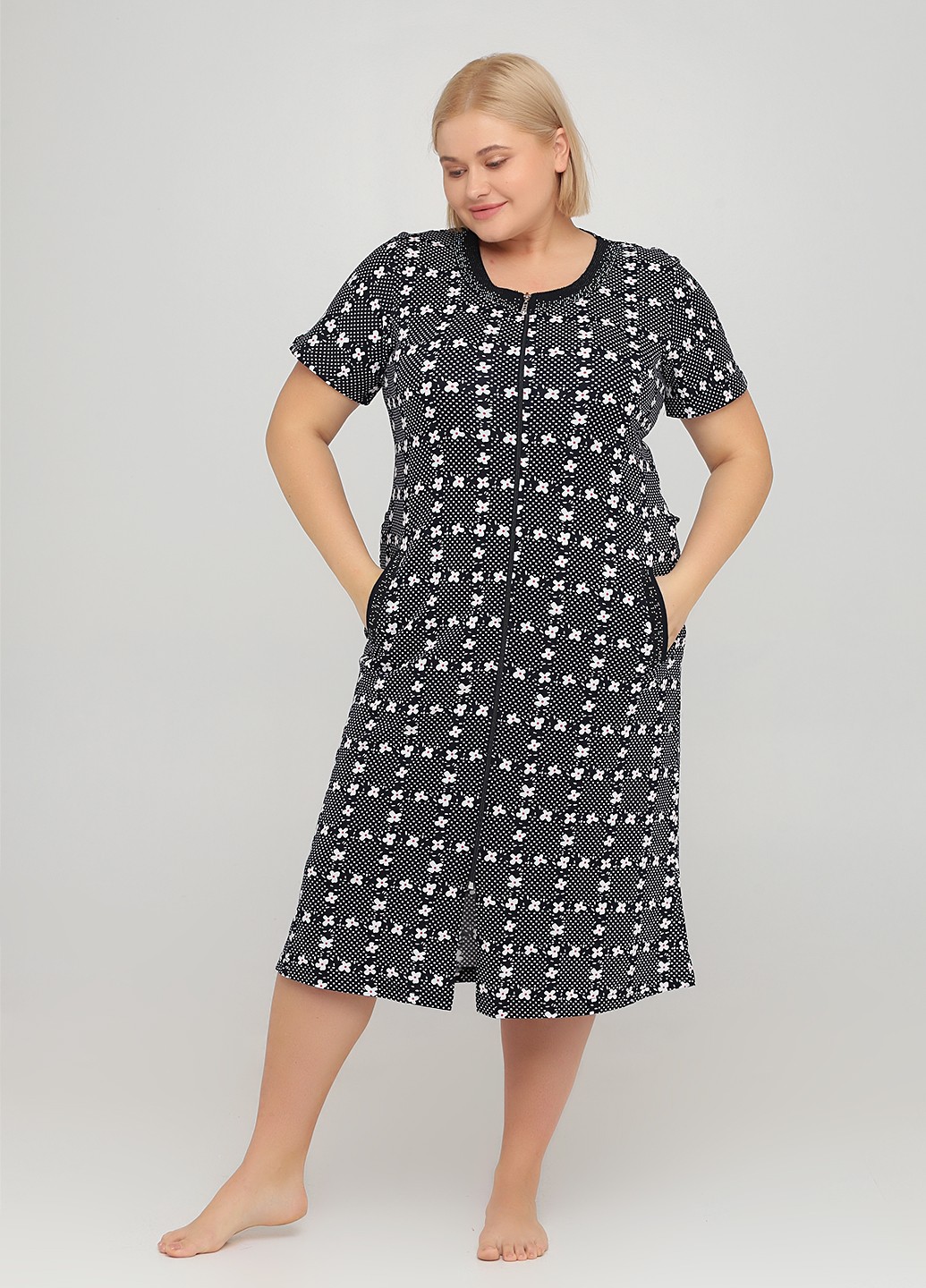 

Халат женский Wild Love  черный, Халат женский Wild Love 5XL черный