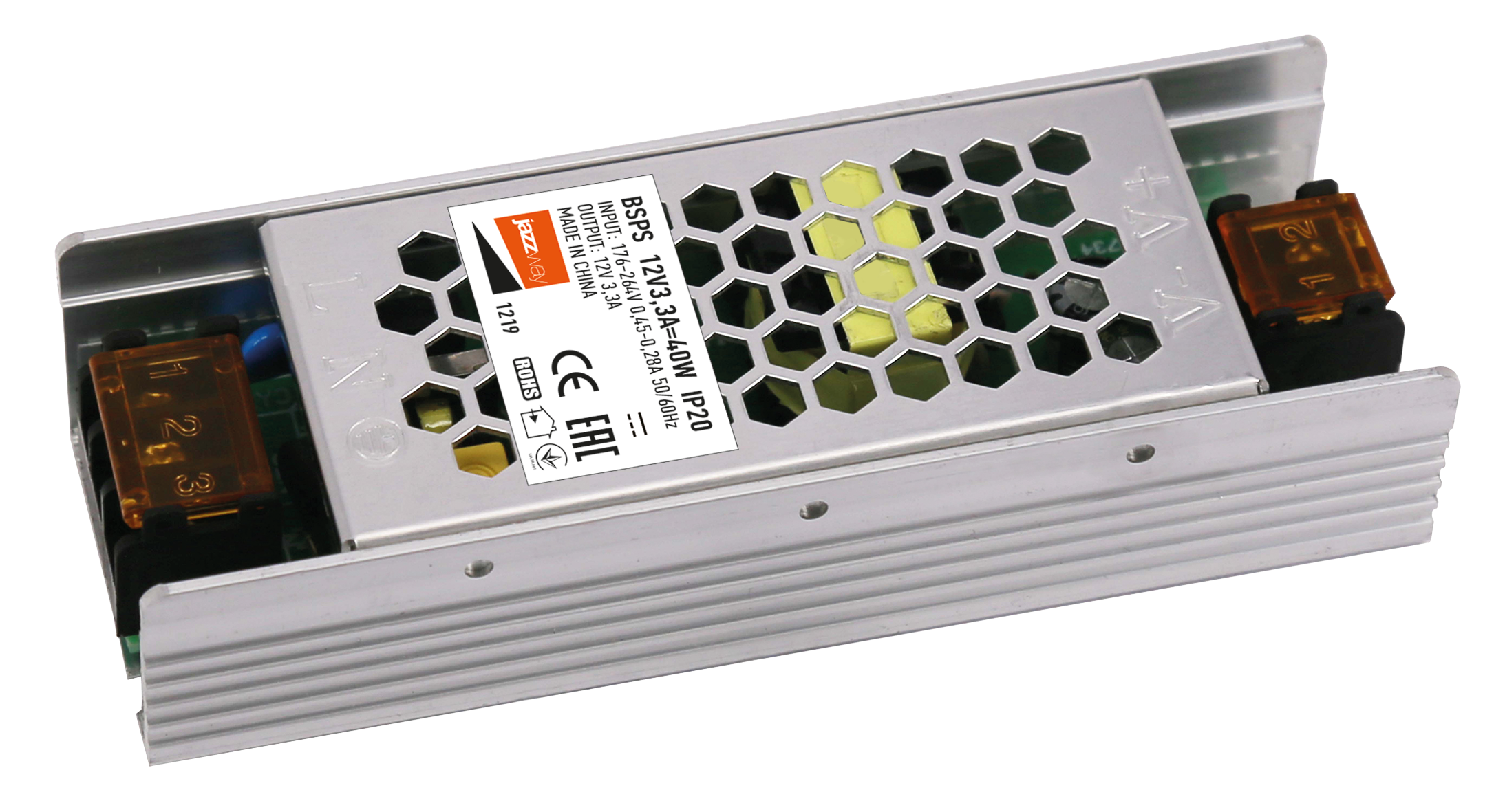 

Блок питания для светодиодной ленты 12V JAZZWAY BSPS 12V3,3A=40w