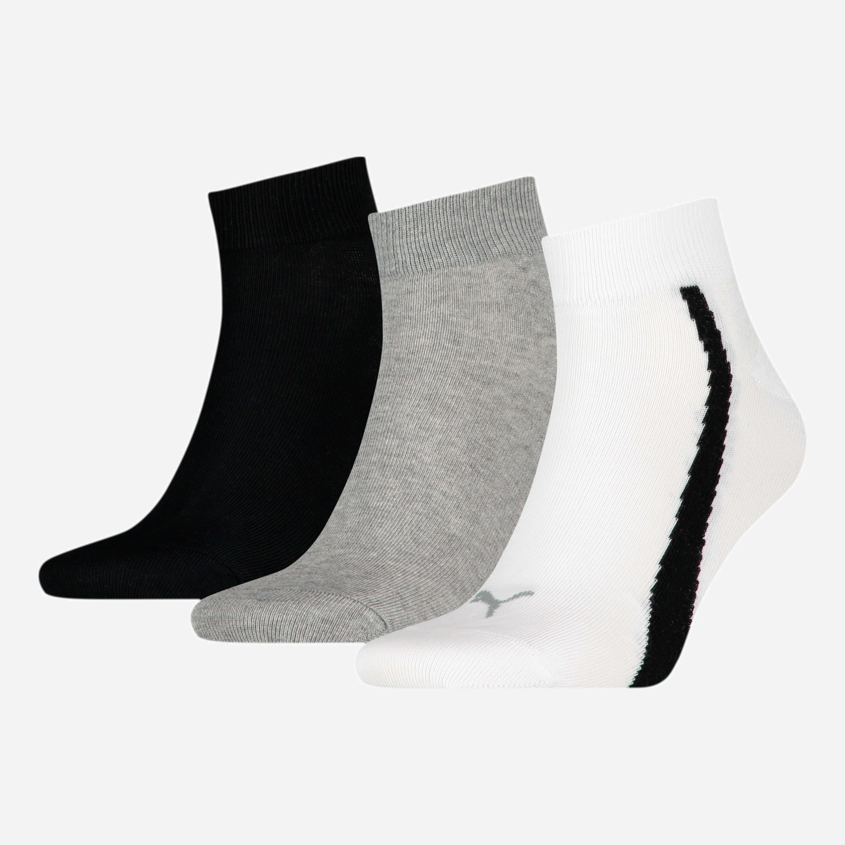 

Набор носков Puma Unisex Lifestyle Quarter Socks 3 pack 90795202 / 3 пары White/Grey/Black, Набор носков Puma Unisex Lifestyle Quarter Socks 3 pack 90795202 35/38 3 пары White/Grey/Black