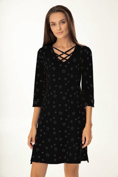

Сорочка из хлопка Jasmine Careen XXL черно-серебряная 4507/52