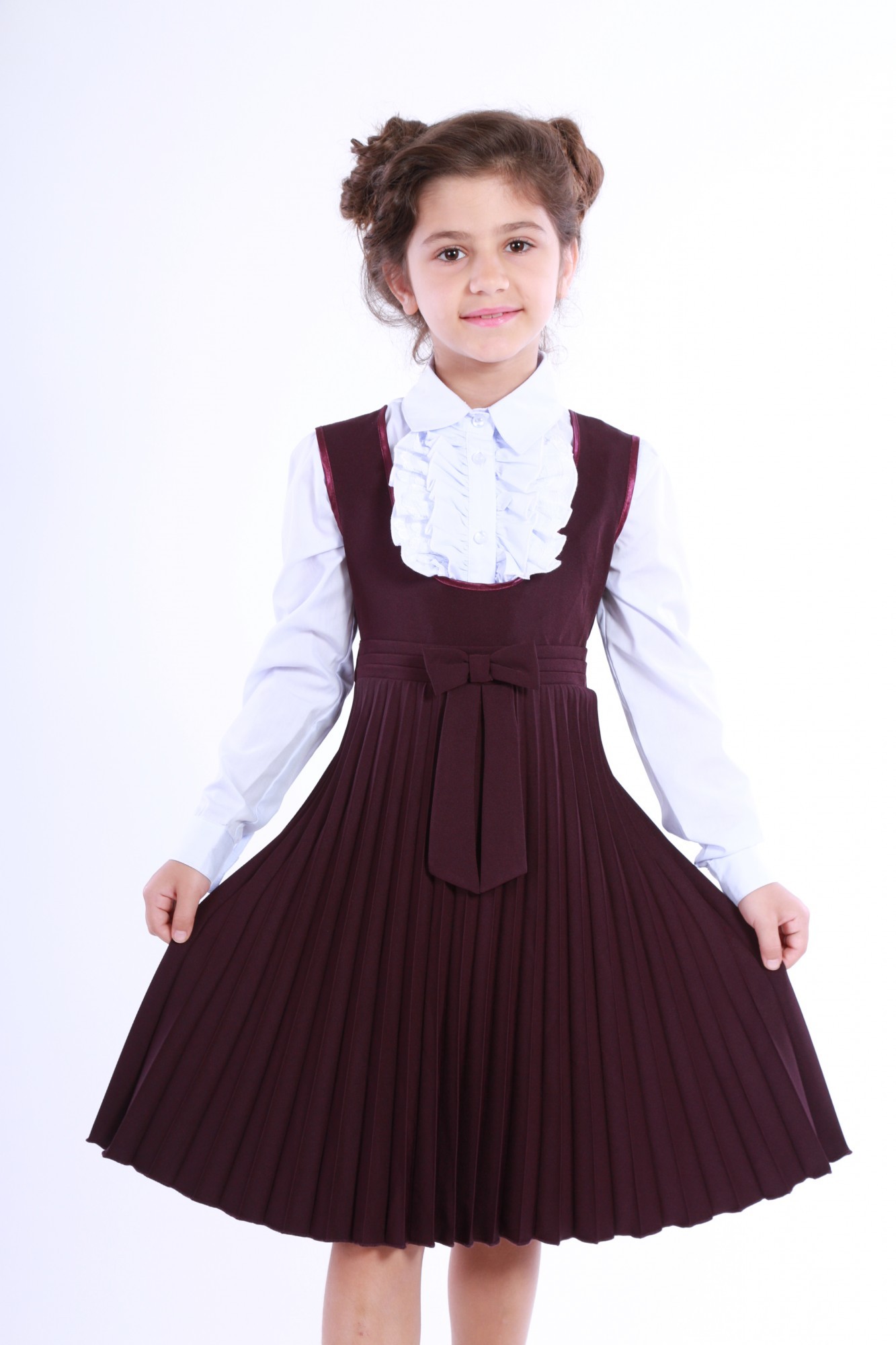 

Сарафан Piccolo L с драпировкой 146 см Бордовый (4265422) 181185