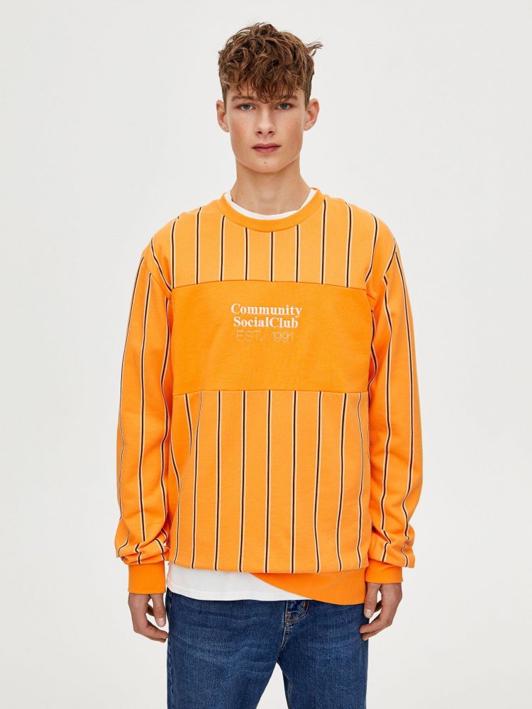 

Свитшот Pull & Bear XAZ220492IIRY  Оранжево-белый с черным, Свитшот Pull & Bear XAZ220492IIRY L Оранжево-белый с черным