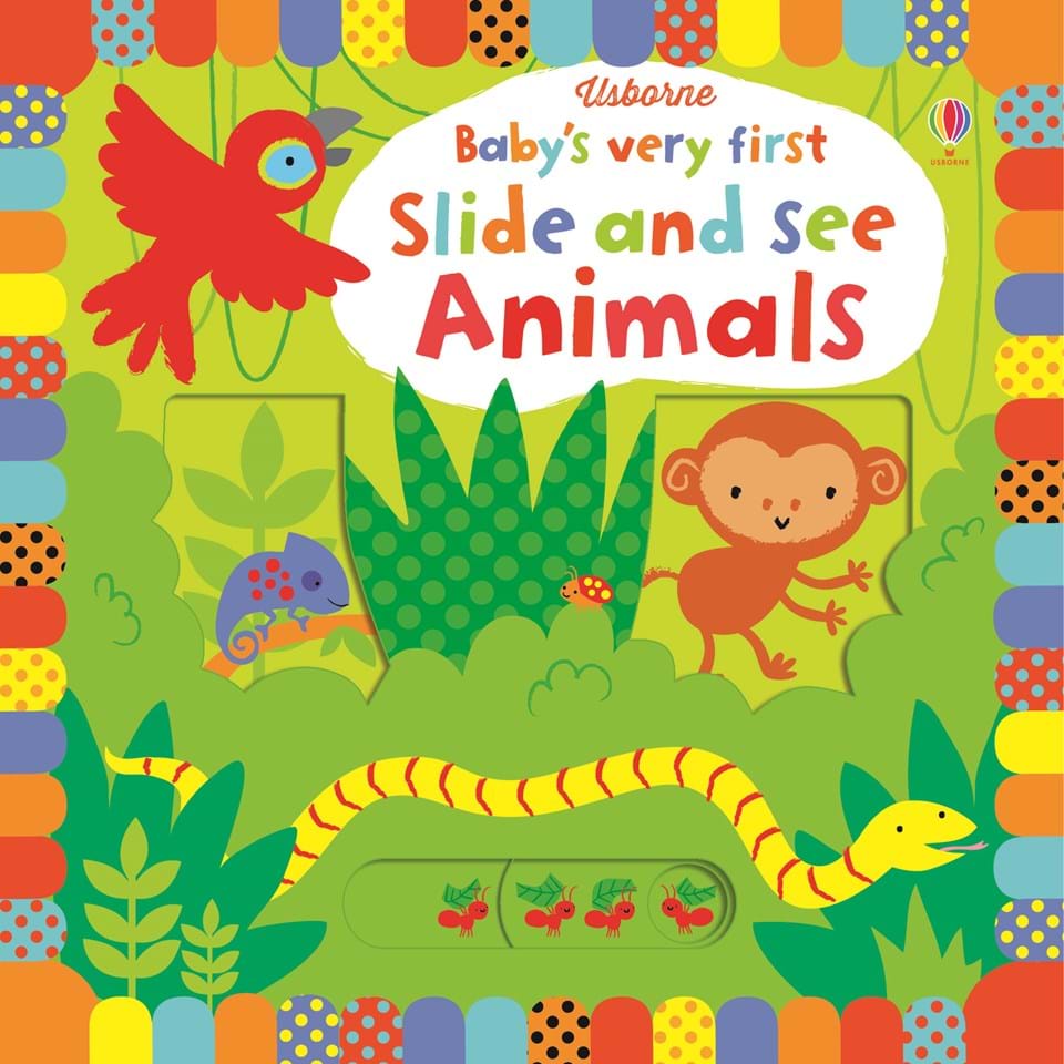 

Детская книга слайдер Baby's Very First Slide and See Animals (9781409581284)