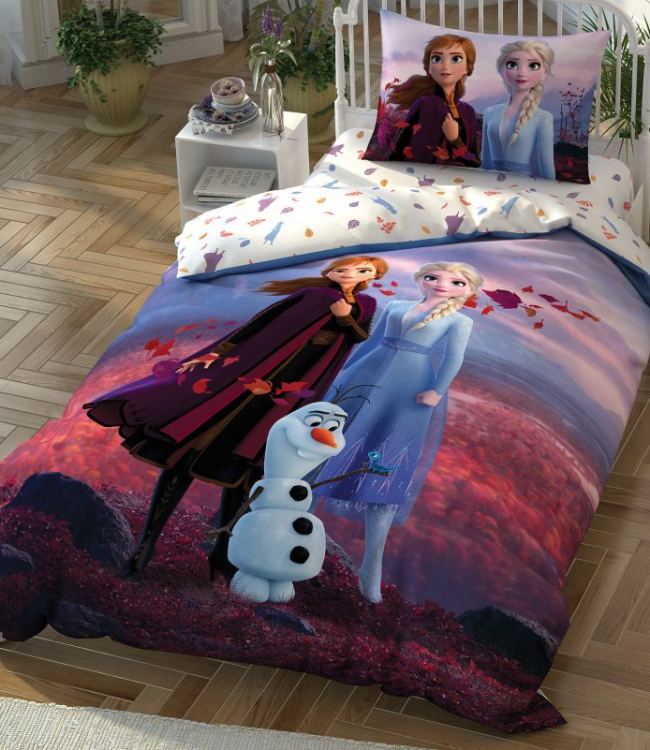 

Комплект постельного белья Tac Disney DH Frozen 2 Autumn полуторный ранфорс арт.TAC60260607