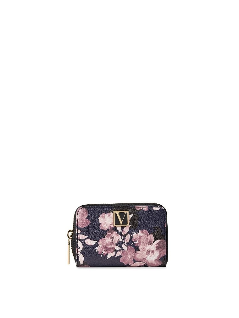 

Женский кошелек Victoria's Secret Мини Еко кожа Синий с Цветочками (1707)