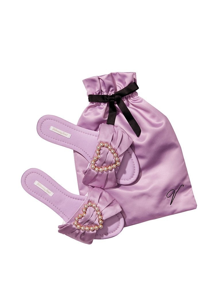 

Женские Тапочки Victoria's Secret с бантом 38/39 26.3 см Лавандовый (1215)