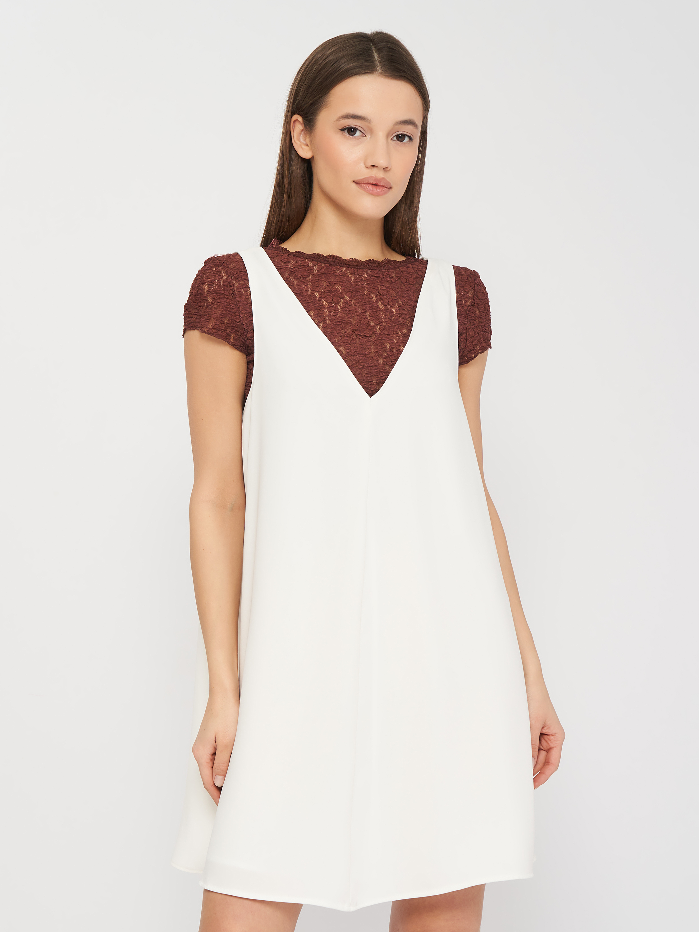 

Сарафан Zara 7385/135/712  Белый, Сарафан Zara 7385/135/712 L Белый