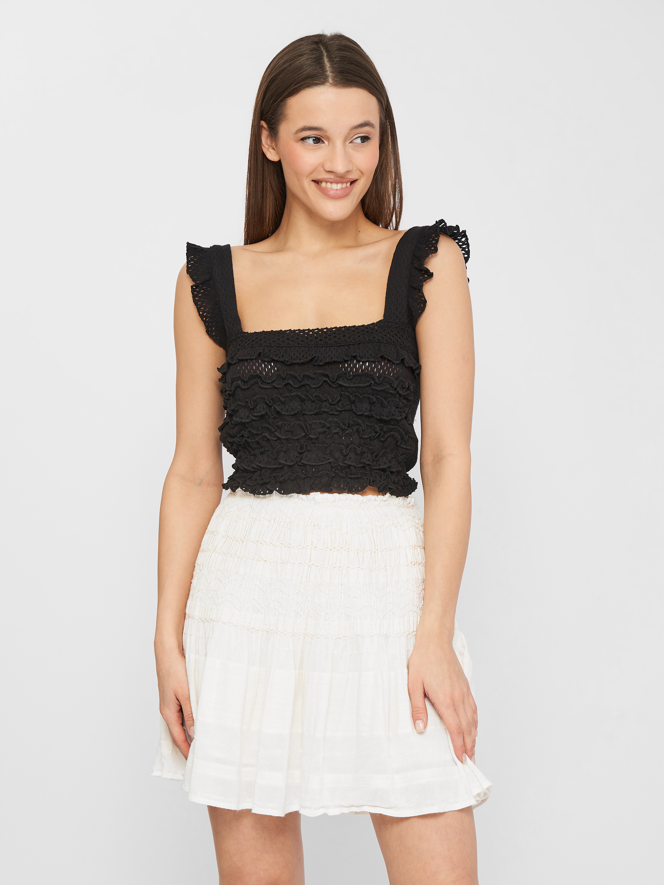 

Топ Zara 4215/414/800  Черный, Топ Zara 4215/414/800 S Черный