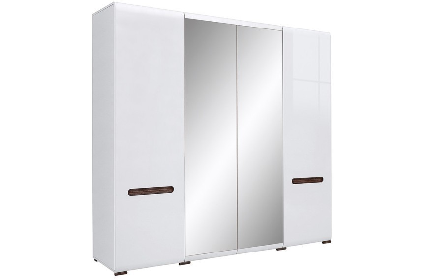 

Шкаф BRW Ацтека (SZF2D2L/21/22 ) 220х210х60см белый глянец + венге