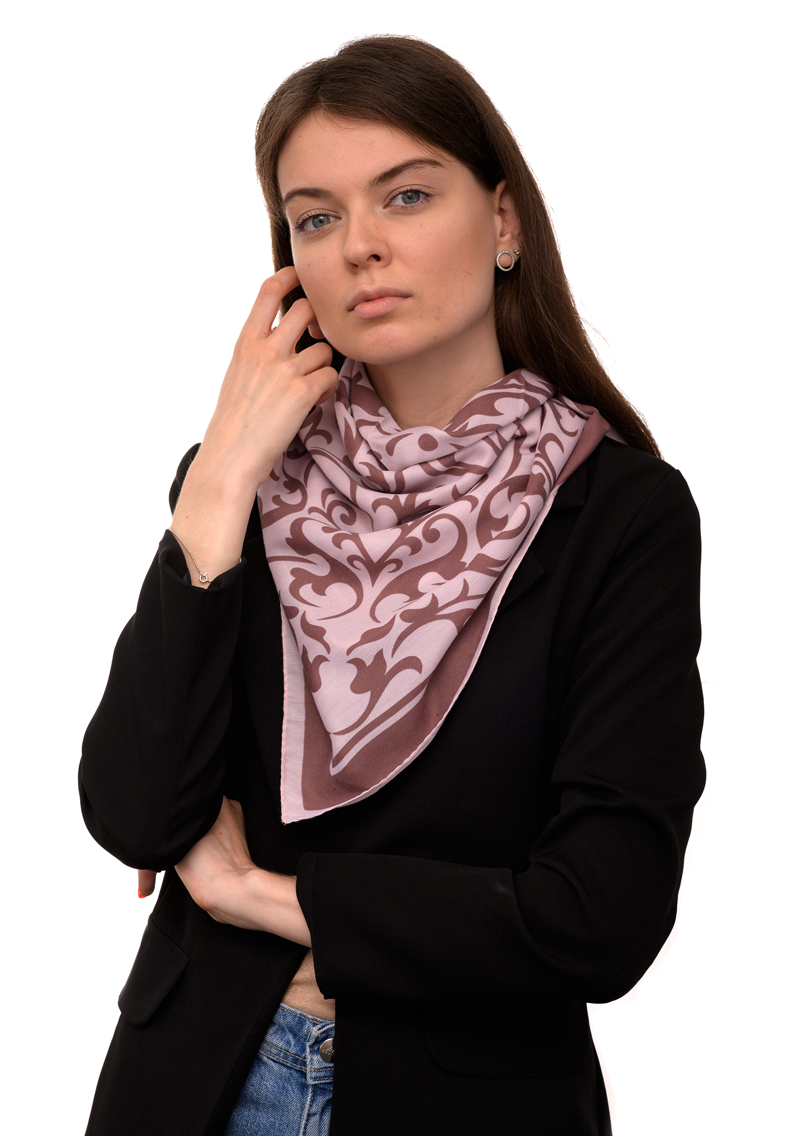 

Шарф 80 * 80 см Рожевий (PL2307 pink)