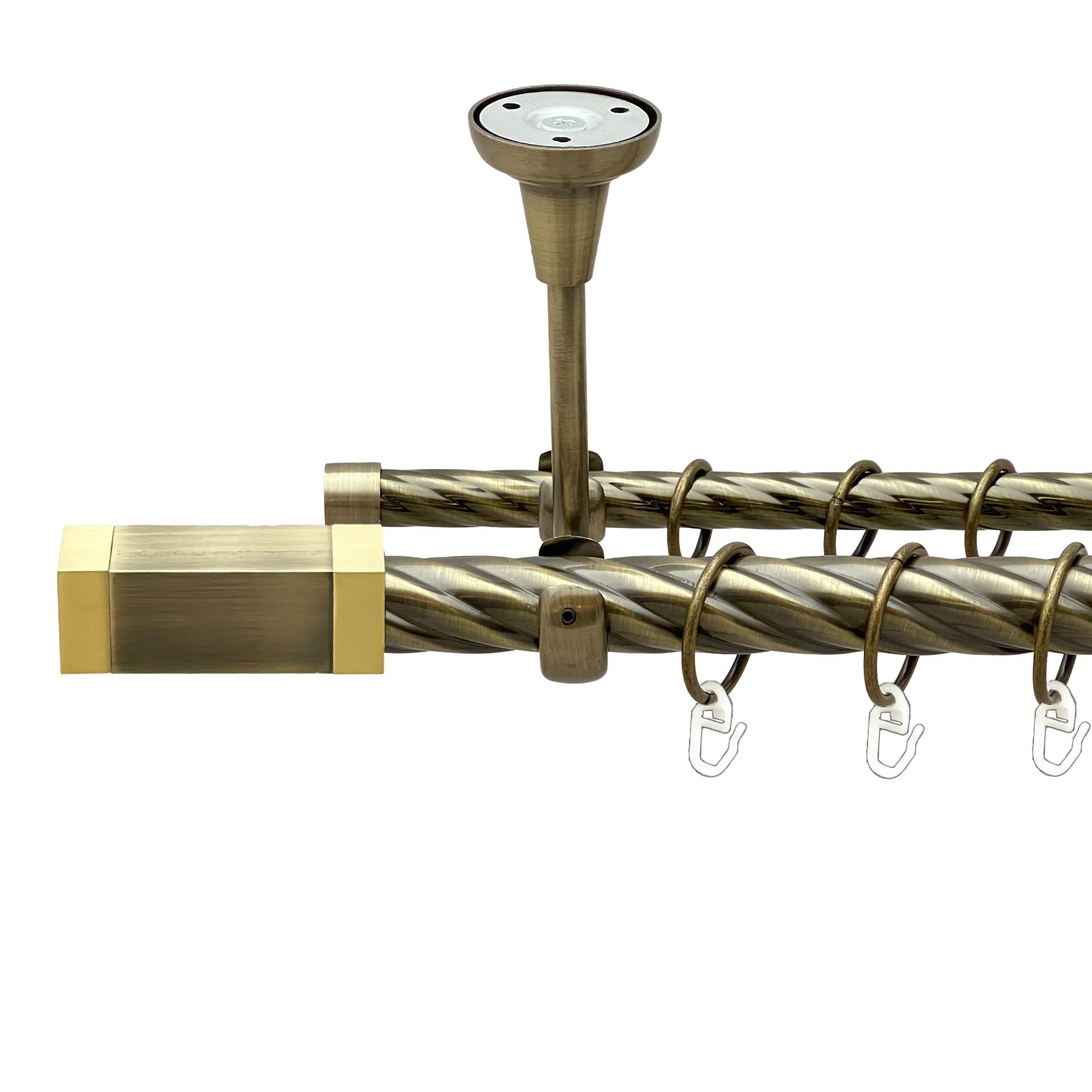 

Карниз Orvit Квадро металевий дворядний відкритий до стелі скручена труба кільце металеве Антик 25\16 мм 240 см (00-00018980)