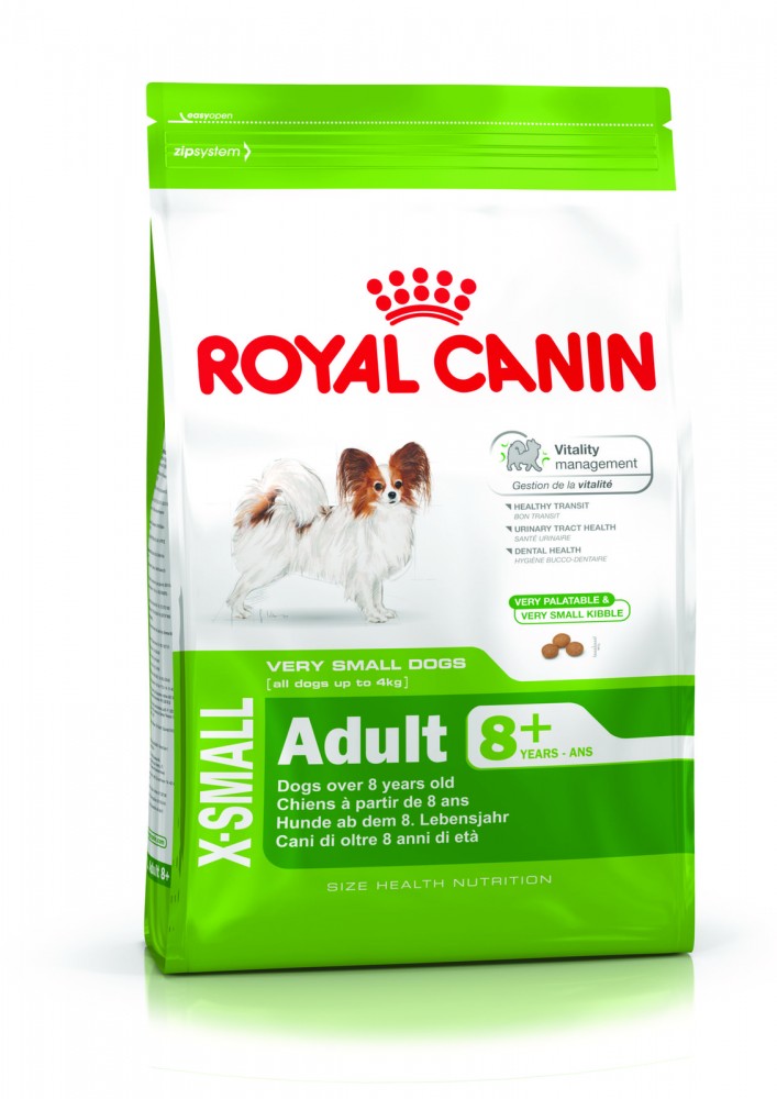 

Корм для собак миниатюрных пород (до 4кг) Royal Canin X-Small mature 1,5 кг (1004015)