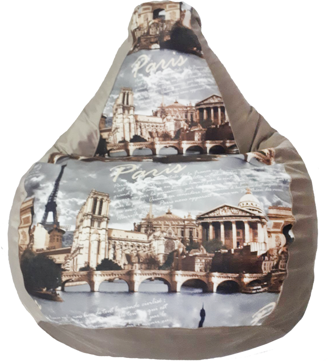 

Кресло-мешок Ecobag Груша комби 130/90 Бежевый