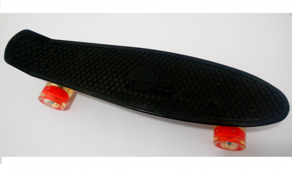 

Скейт Penny Board. Black. Светящиеся колеса.