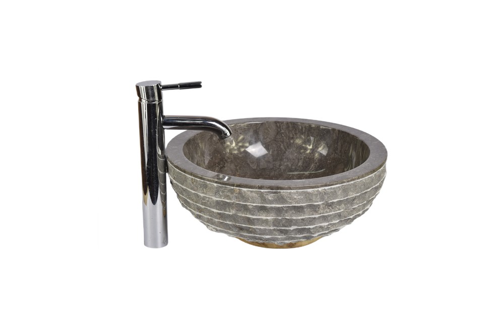 

Умивальник з натурального каменю GREY Industar s27-4418-1 40 см Кругла