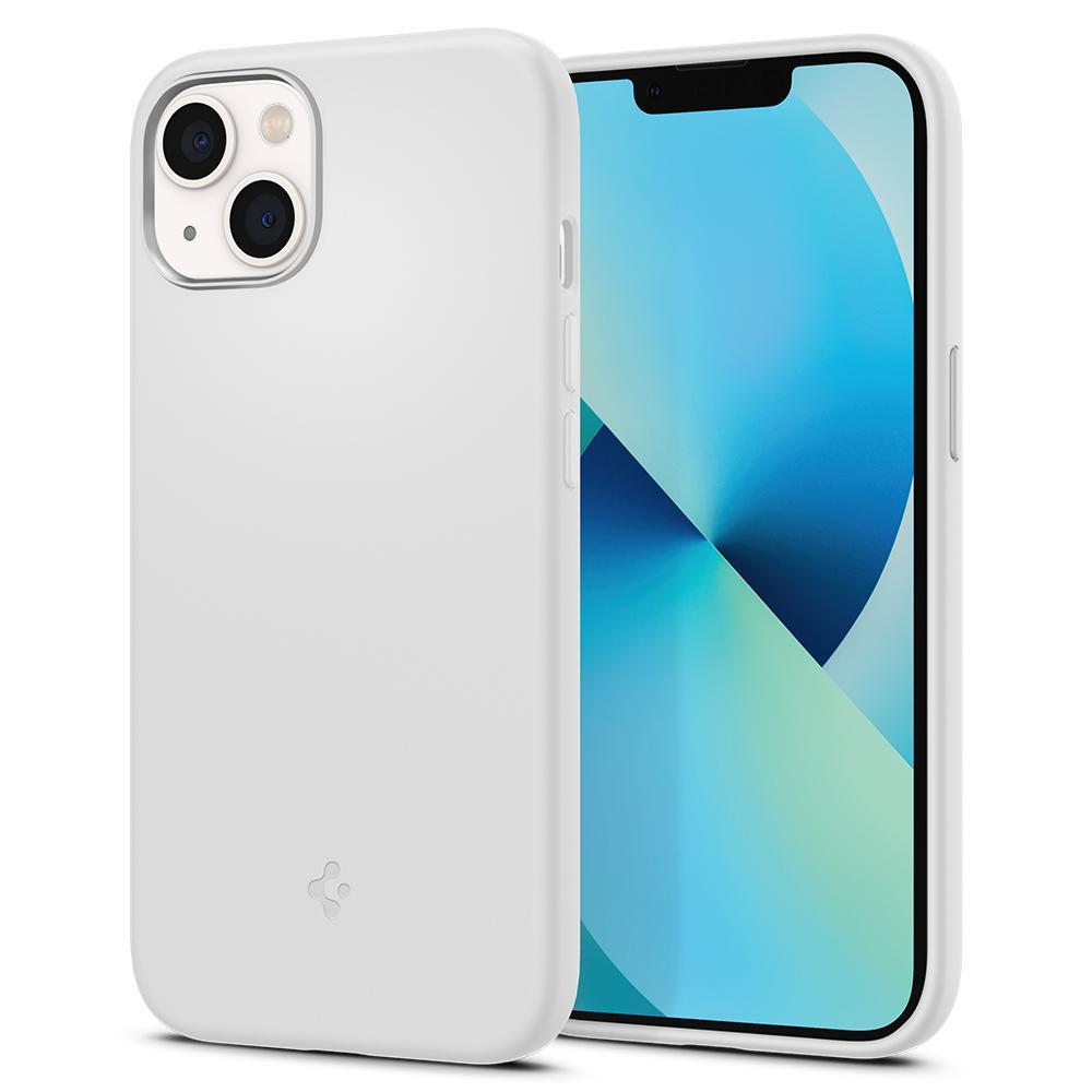 

Чехол Spigen для iPhone 13 - Silicone Fit, White