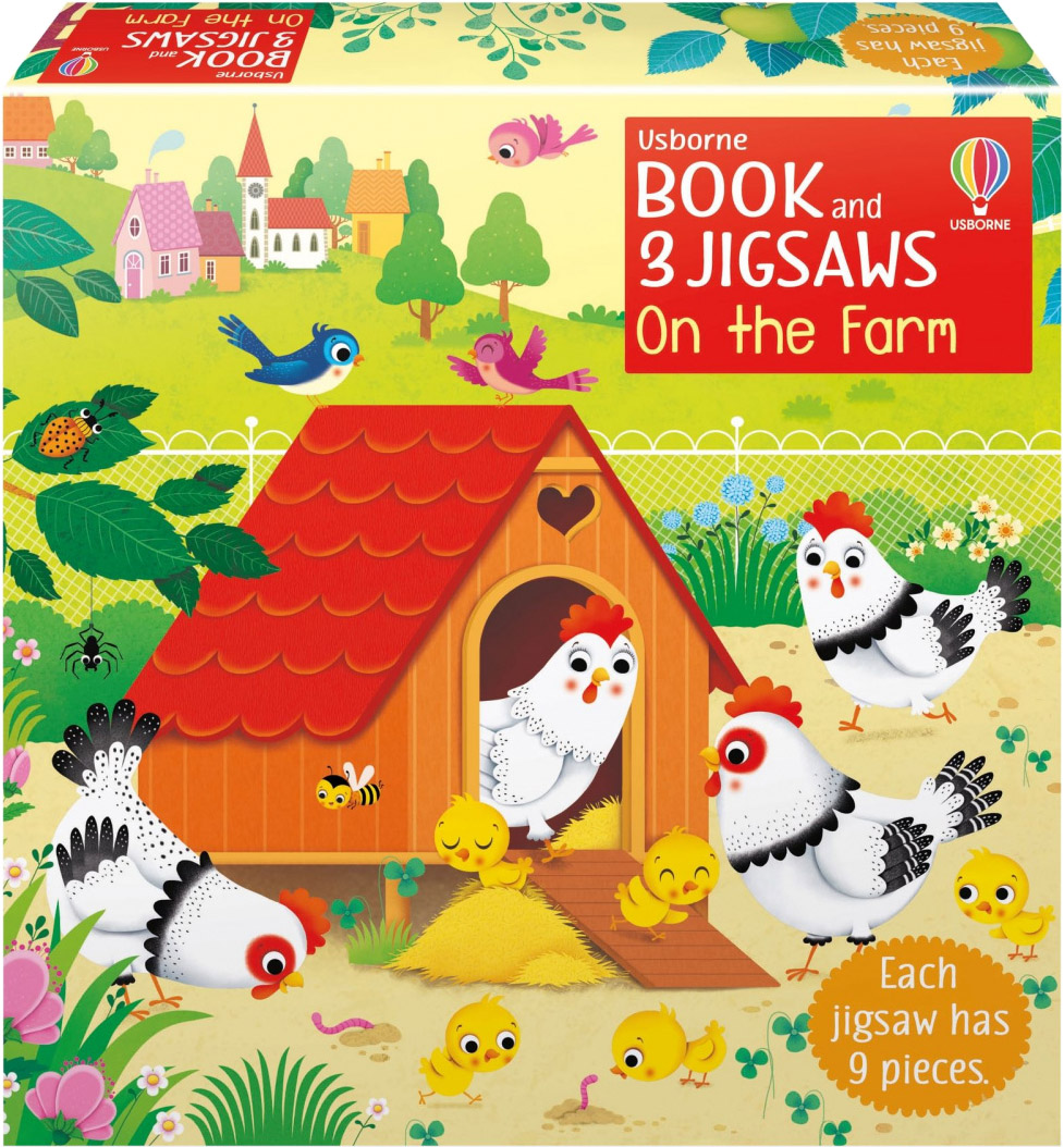 

Детская книга Book and 3 Jigsaws: On the Farm (9781474988896)