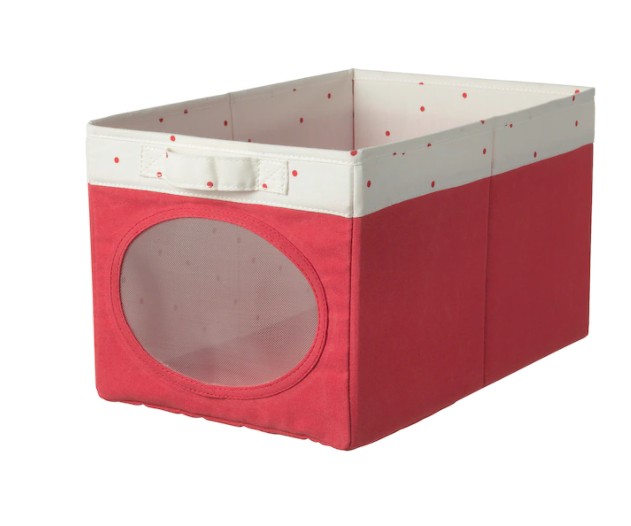 

Коробка для іграшок NÖJSAM IKEA, червона ( 904.213.17 )