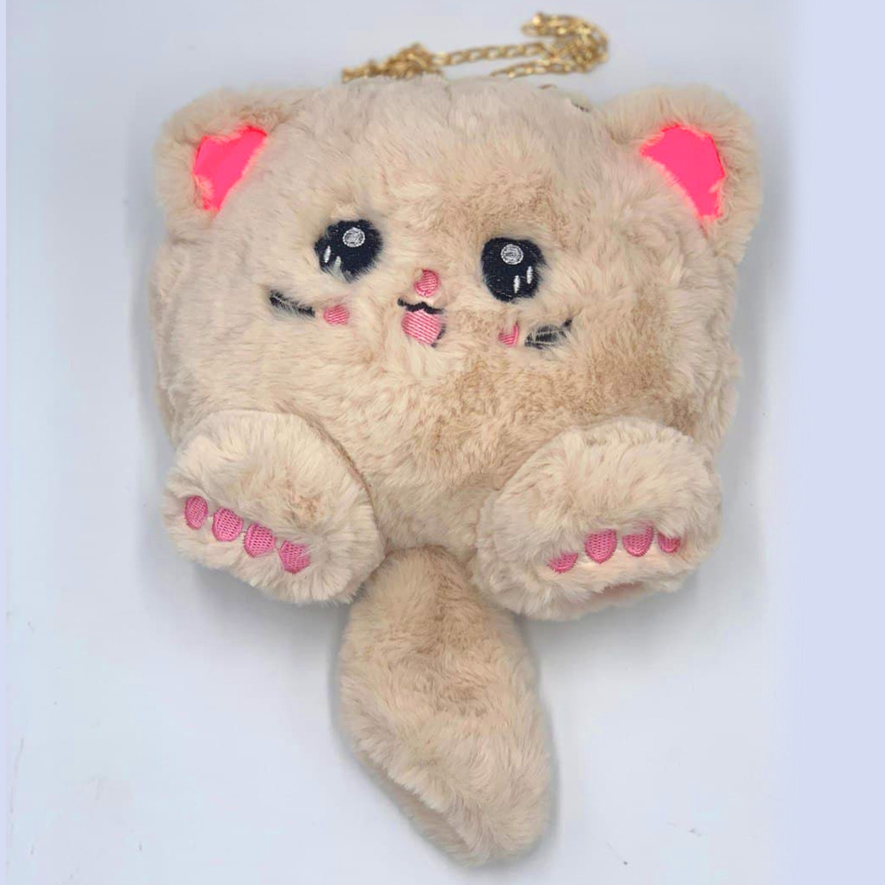 

Рюкзак Котик Бежевый сумка из меха