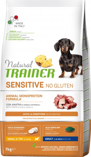 

Сухой корм Trainer Natural Dog Sensitive Adult Mini With Duck для собак малых пород 7 кг