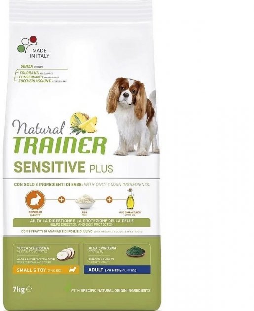 

Сухой корм Trainer Natural Sensitive Plus Adult Mini With Rabbit для собак малых пород с кроликом 7 кг