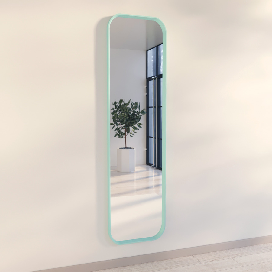

Настенное зеркало Fenster Монако Бирюзовое 156x46x4