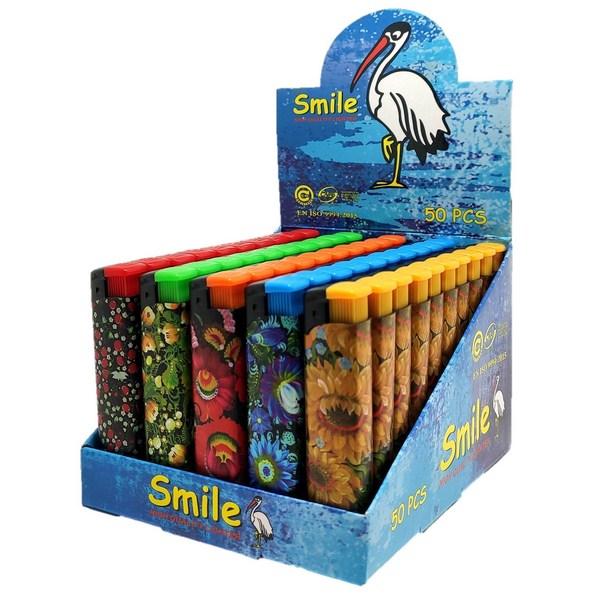 

Зажигалка карманная Smile 7107 Петриковка 50шт