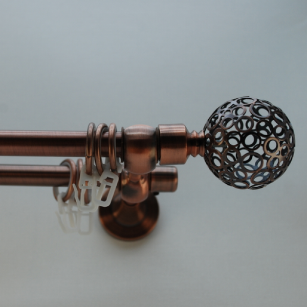 

Карниз Металлдеко металлический медный Марс 19 и 25 мм гладкая труба 3 метра 20 см