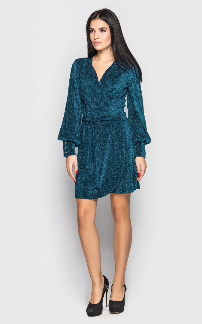 

Fashions • Платье на запах из люрекса Durham Fashions  бирюза (4065, Fashions • Платье на запах из люрекса Durham Fashions L бирюза (4065)