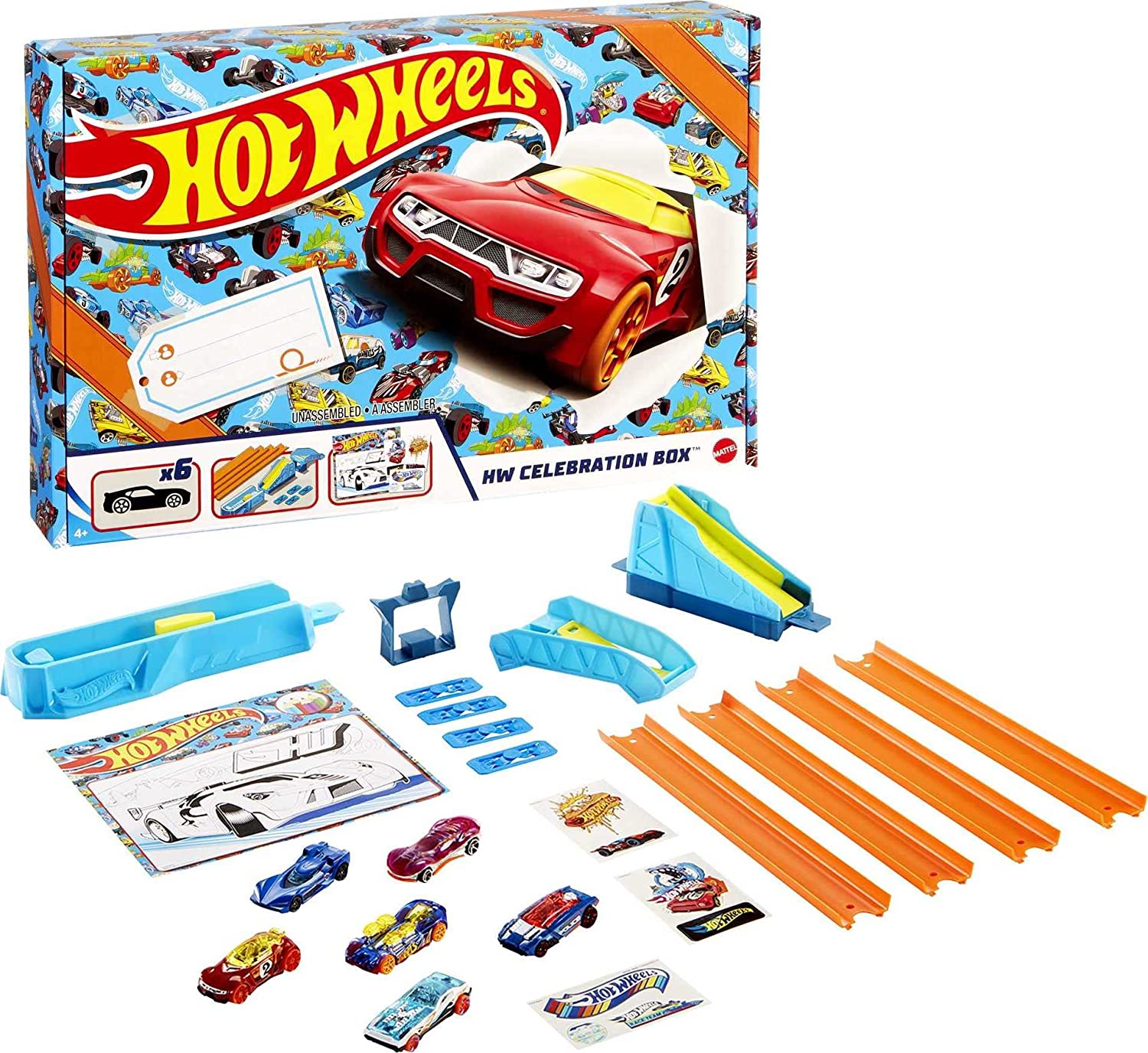

Трек Хот Вилс Празничная Коробка Hot Wheels HW Celebration Box Mattel GWN96