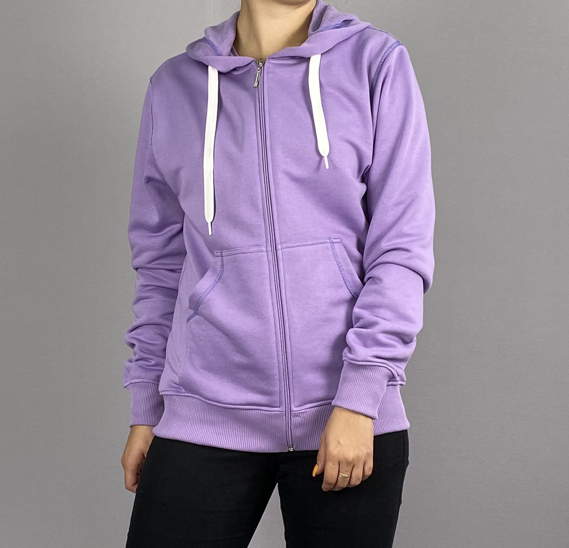 

Женская толстовка Худи на молнии  Лиловый, Женская толстовка Худи на молнии M Лиловый