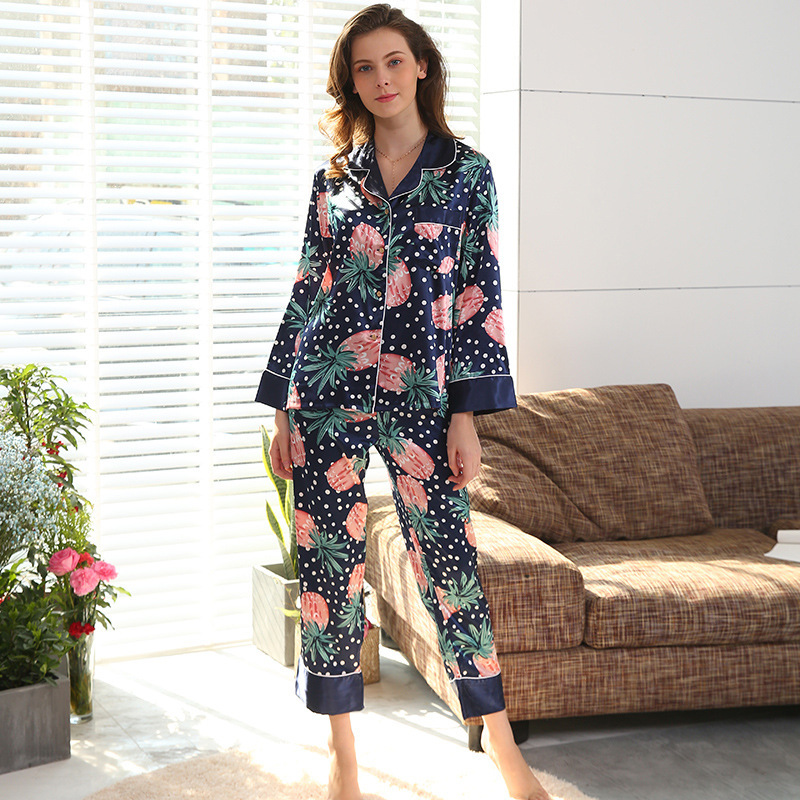 

Пижама женская Ананасовый бум Berni Fashion (XL) Синий