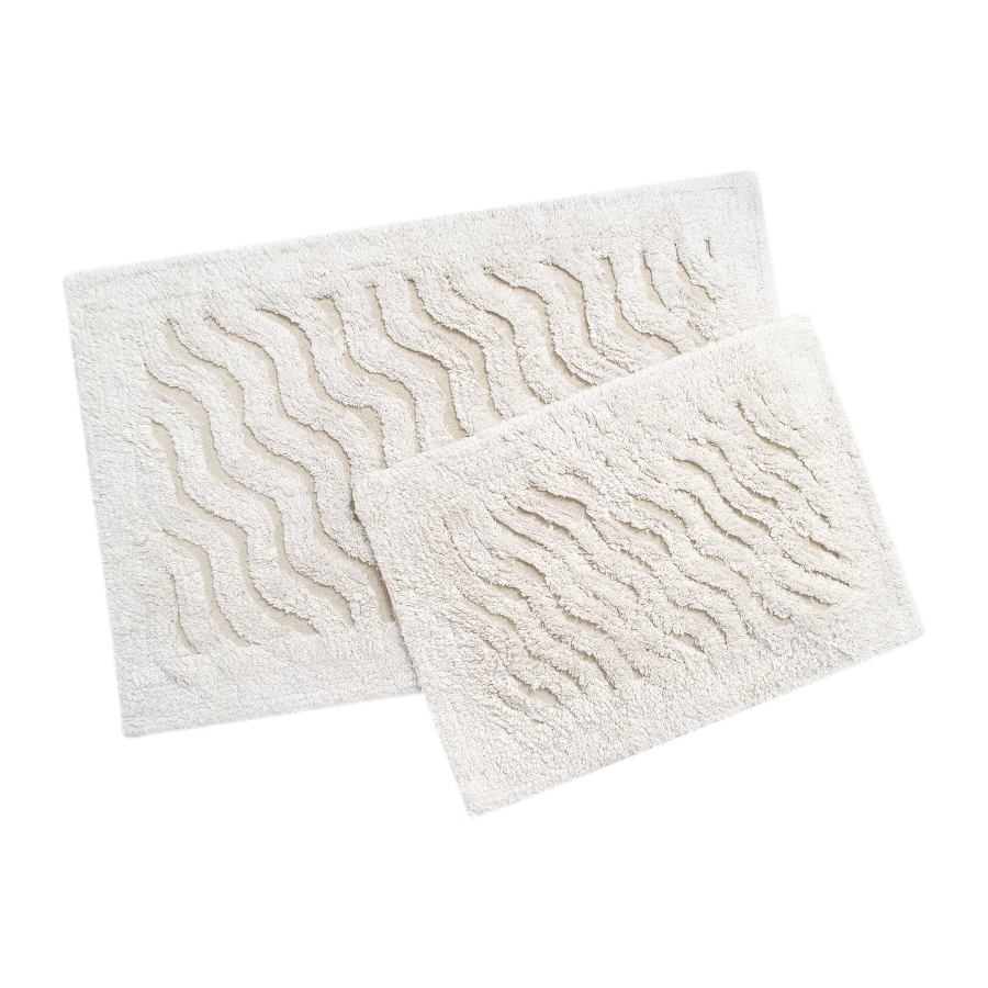 

Набор ковриков Irya - Estela ekru молочный 40*60+55*85