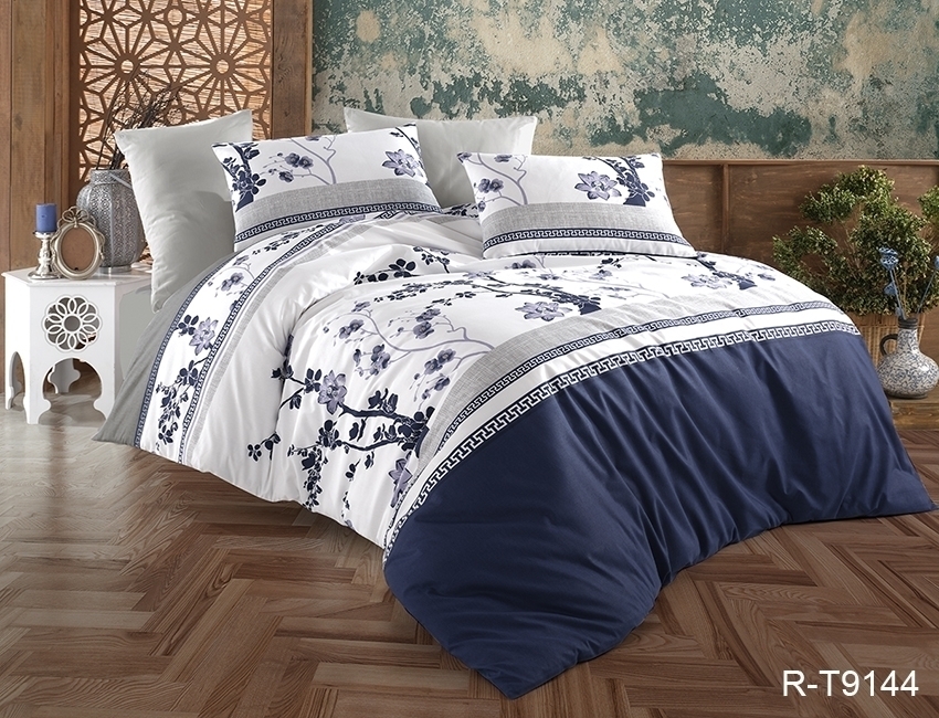 

Комплект постельного белья ТАГ Семейный Ранфорс поcтільна білизна 235x240 см Простынь классическаяR-T9144