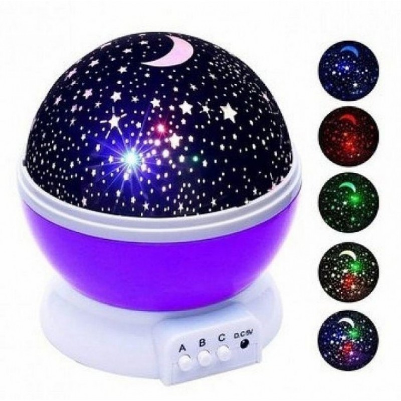 

Проектор-ночник GTM Звездное небо Star master Dream Violet (48977IM)