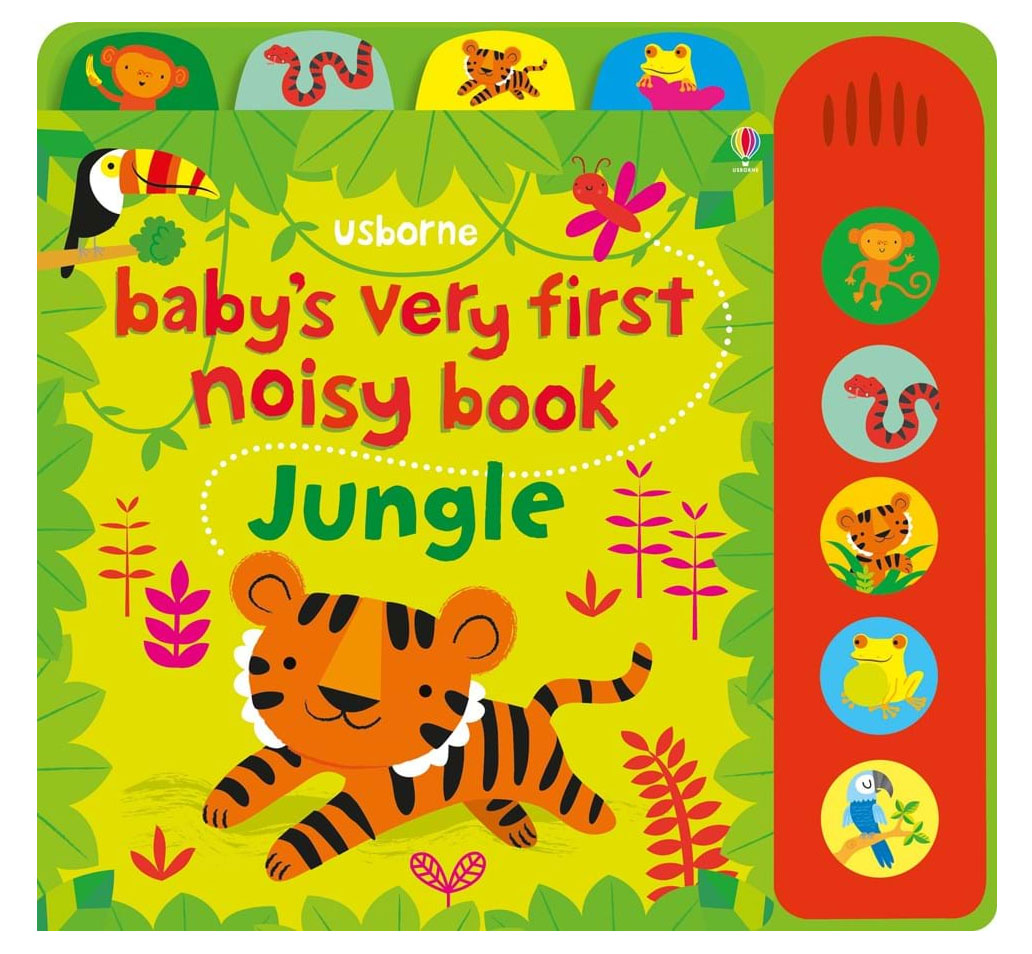 

Развивающая музыкальная интерактивная книга Usborne Усборн Звуки в Джунглях английский язык (9781474921732)