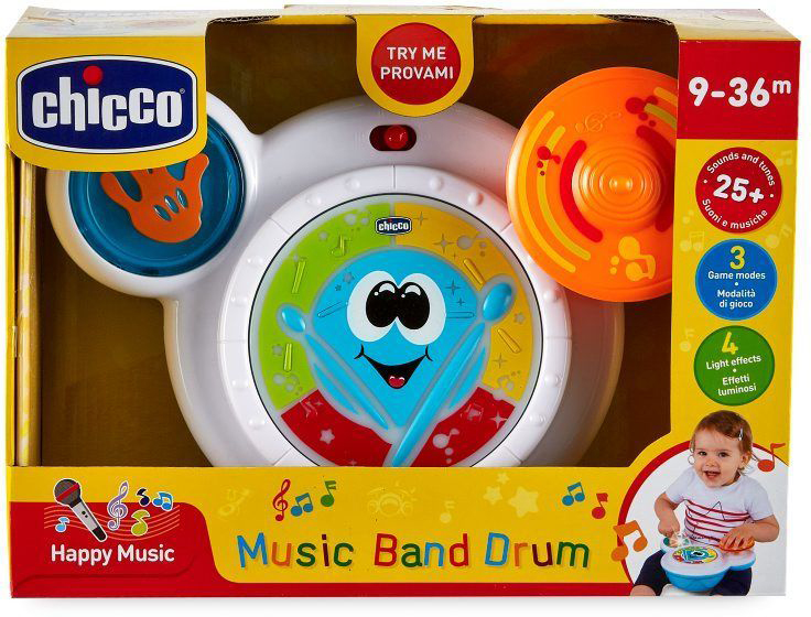 

Игрушка музыкальная Chicco Music Band Drum (06993.10)