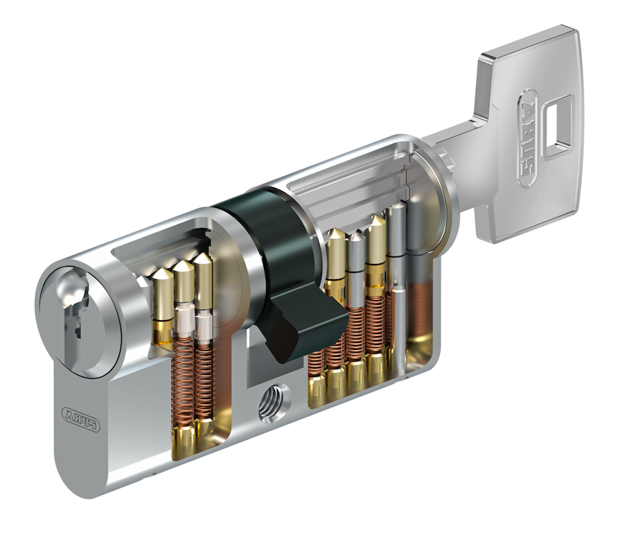 

Дверний циліндр ABUS S60P, ключ-ключ, 105 (50х55), 3 ключі, колір - нікель