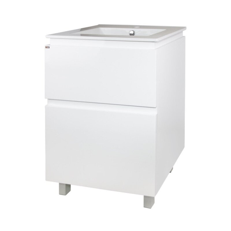 

Тумба з раковиною Q-Tap Albatross WHI TN600D підлогова 600x460 h825, біла