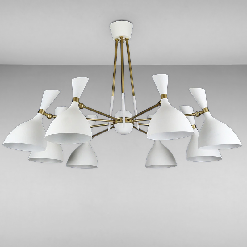 

Люстра Light House LS-13105-8 WH белая