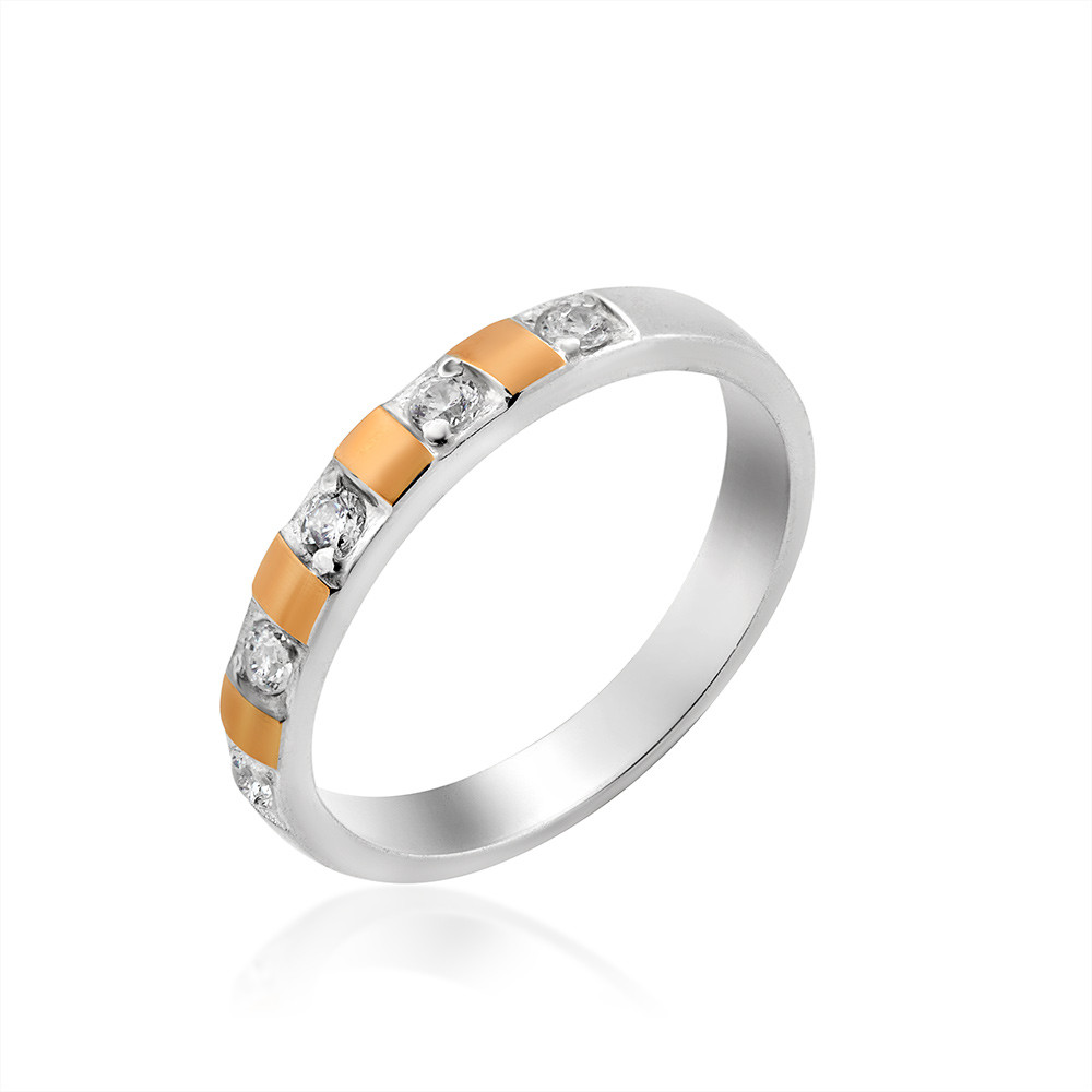 

Серебряное кольцо с золотом Юрьев 356к 16.5 18