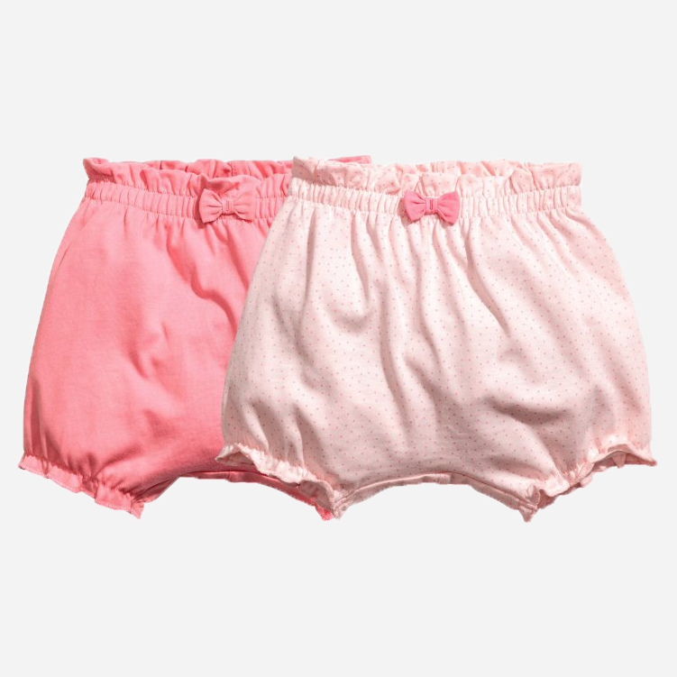 

Шорты H&M 5hm03200178 68 см 2 шт Розовые