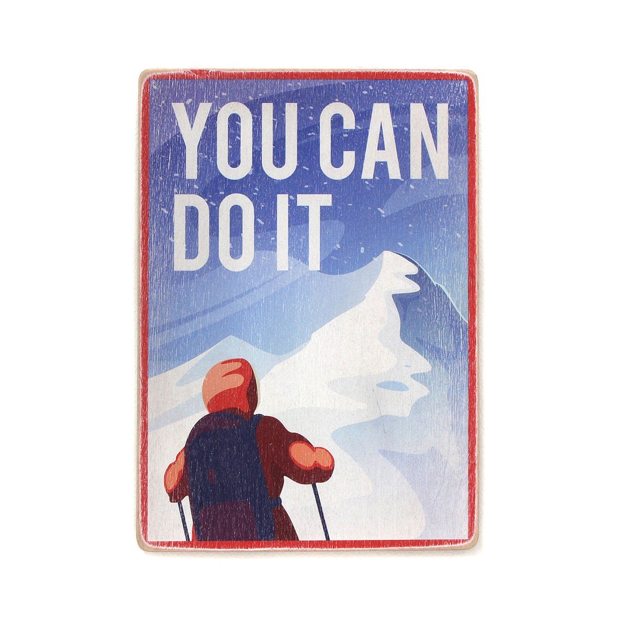 

Деревянный постер Wood Posters "You can do it. Conquest of the mountain" (A1 формат, фанера)