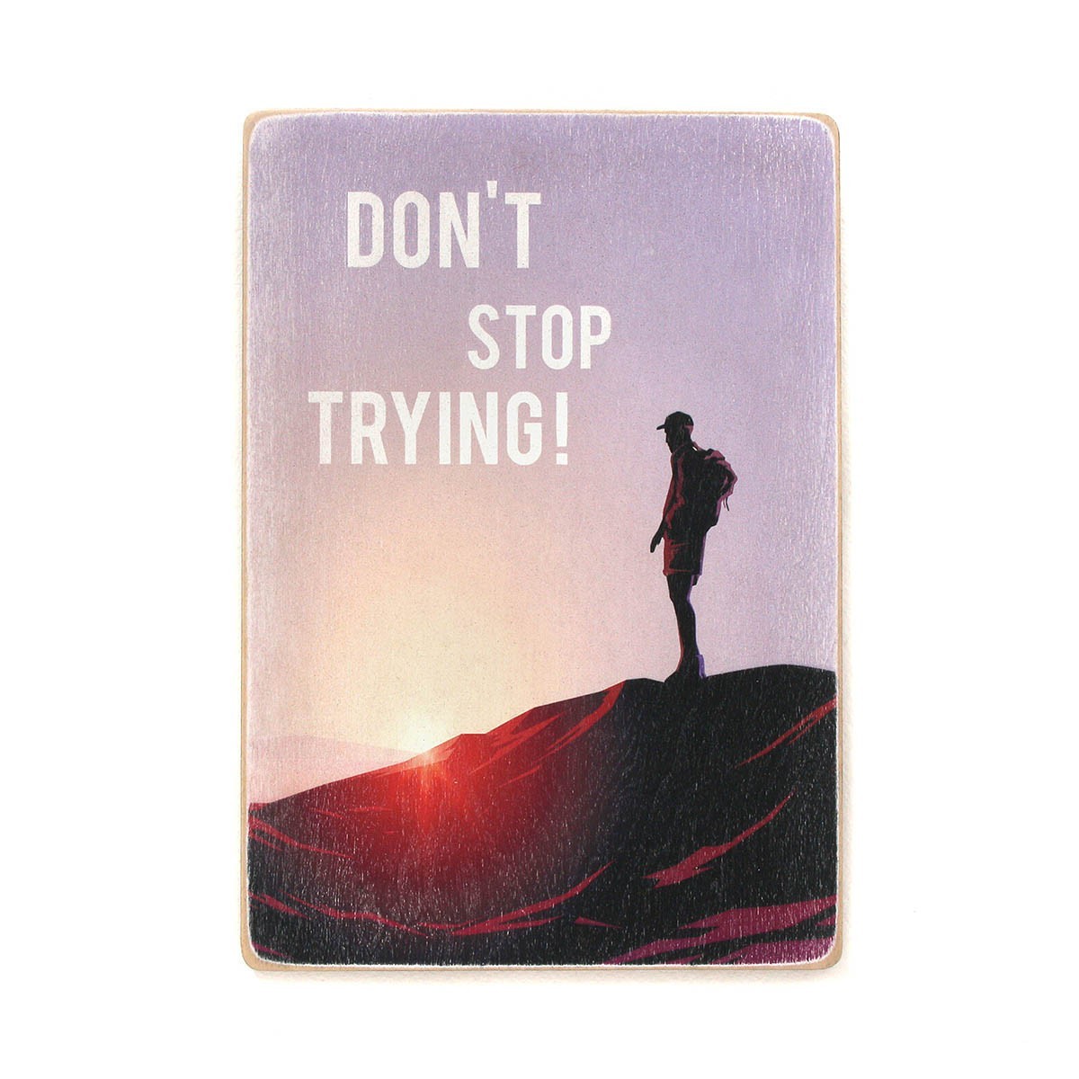 

Деревянный постер Wood Posters "Don’t stop trying!" (A2 формат, фанера)
