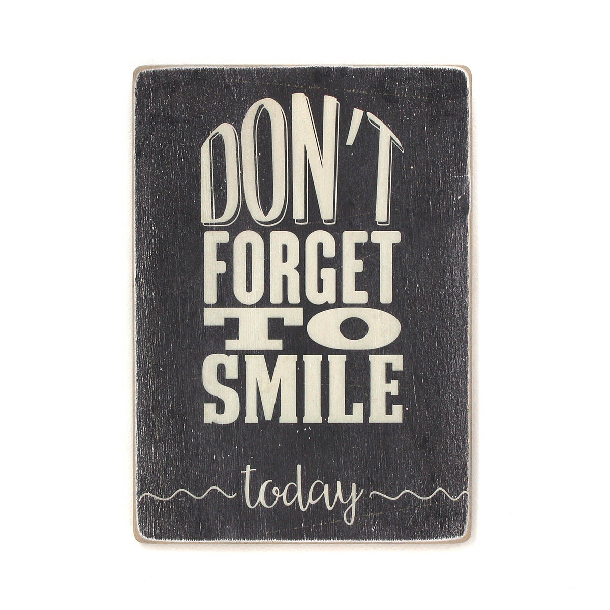 

Деревянный постер Wood Posters "Don’t forget to smile today. Black background" (A3 формат, фанера)